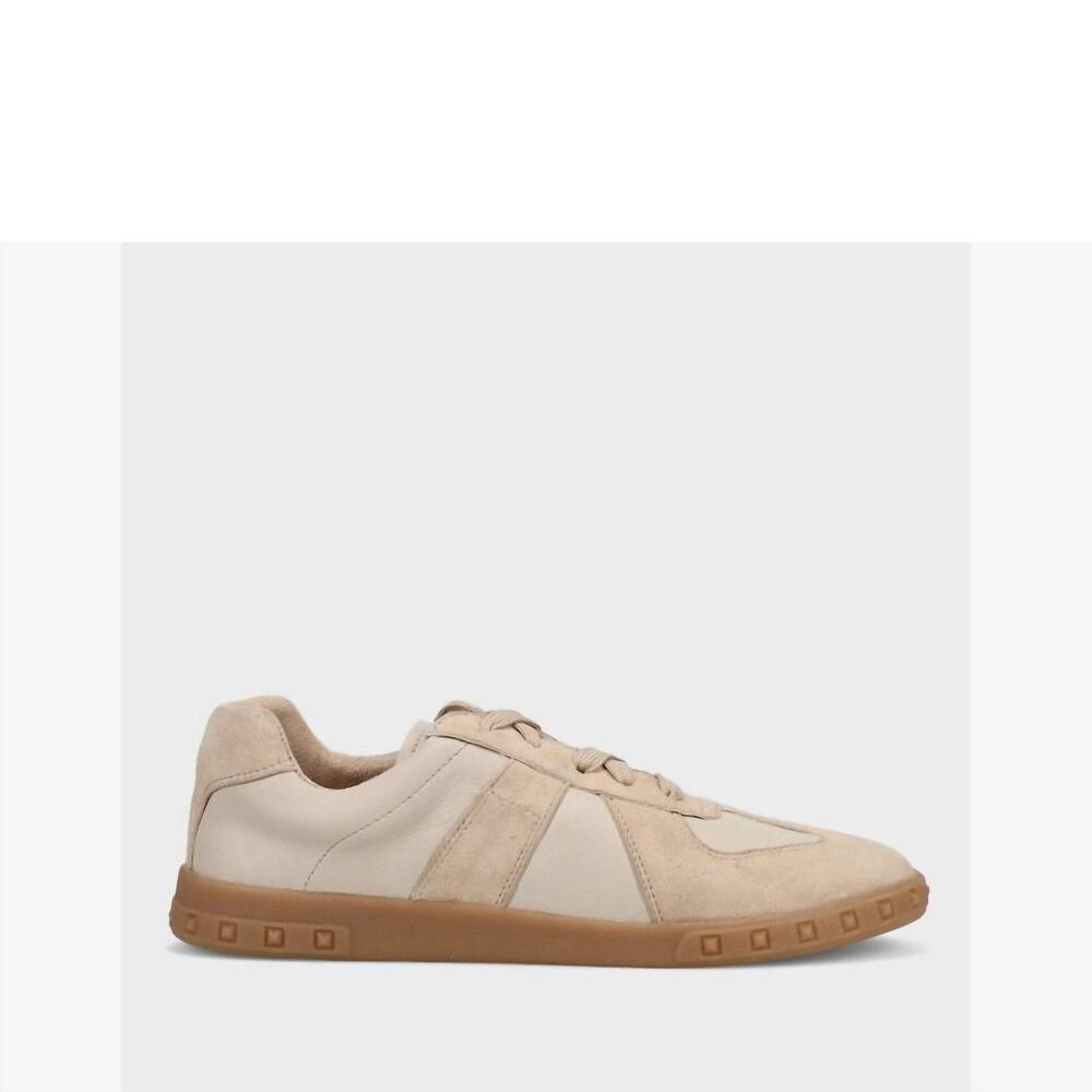 NEW VANELI women's penny sneaker in hay suede combo